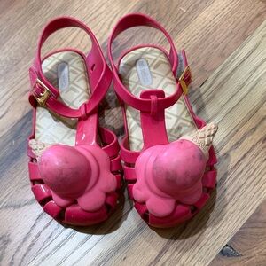 Mini Melissa Pink Ice Cream Kids Sandals
